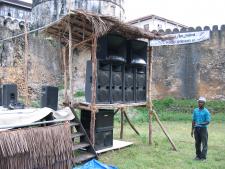 Old PA for festival
